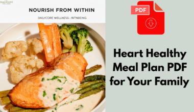 Heart Healthy Meal Plan PDF for Your Family