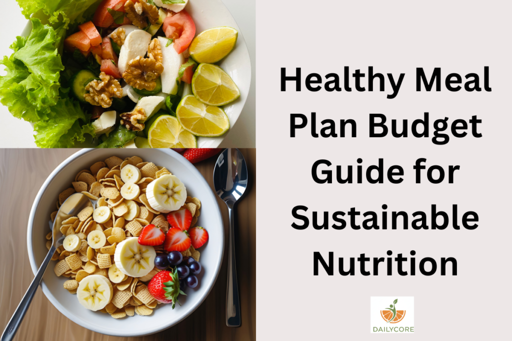 Healthy Meal Plan Budget Guide for Sustainable Nutrition