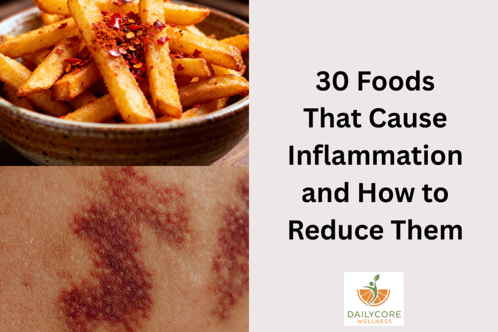 30 Foods That Cause Inflammation and How to Reduce Them