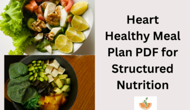 Heart Healthy Meal Plan PDF for Structured Nutrition