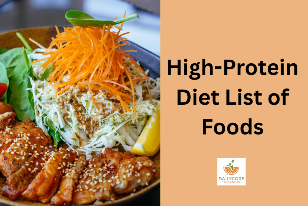 High-Protein Diet List of Foods