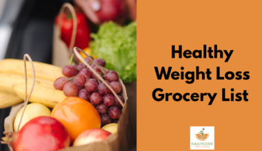 Healthy Weight Loss Grocery List