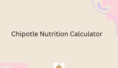 Chipotle Nutrition Calculator