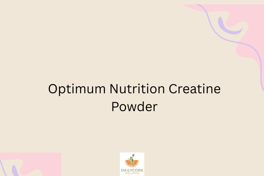 Optimum Nutrition Creatine Powder