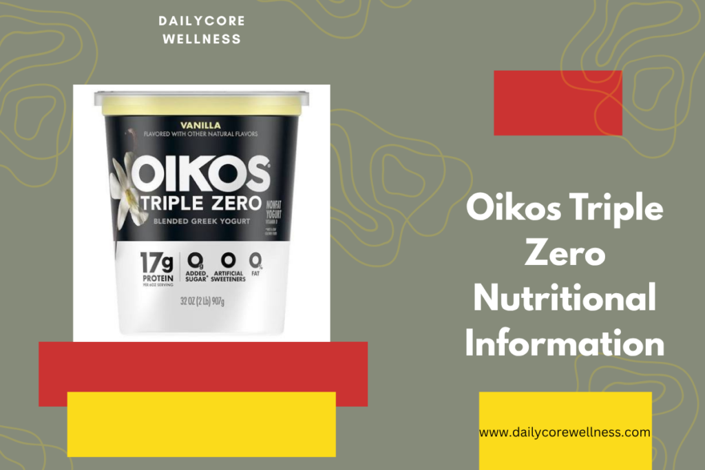 Oikos Triple Zero Nutritional Information
