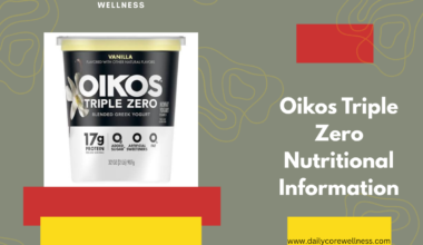Oikos Triple Zero Nutritional Information